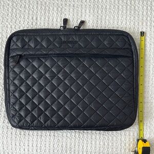 MZ Wallace Black Quilted Tech Sleeve